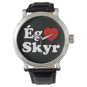 Montre I Heart (Love) Skyr [Ég Elska Skyr] Islandais