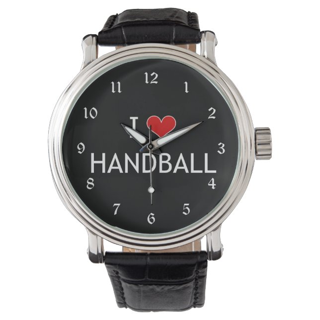 Montre I Love Handball, design polaire, (devant)