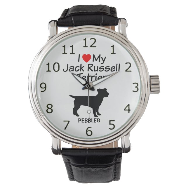Montre I Love My Jack Russell Terrier Chien Watch (devant)