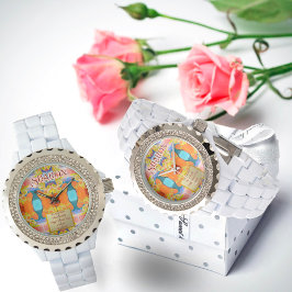 Montre I Love You Elegant Déco Blanc Rhinestone Abstrait