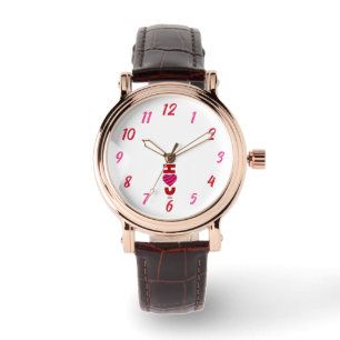 Montre I Love You Femmes Carré Watch