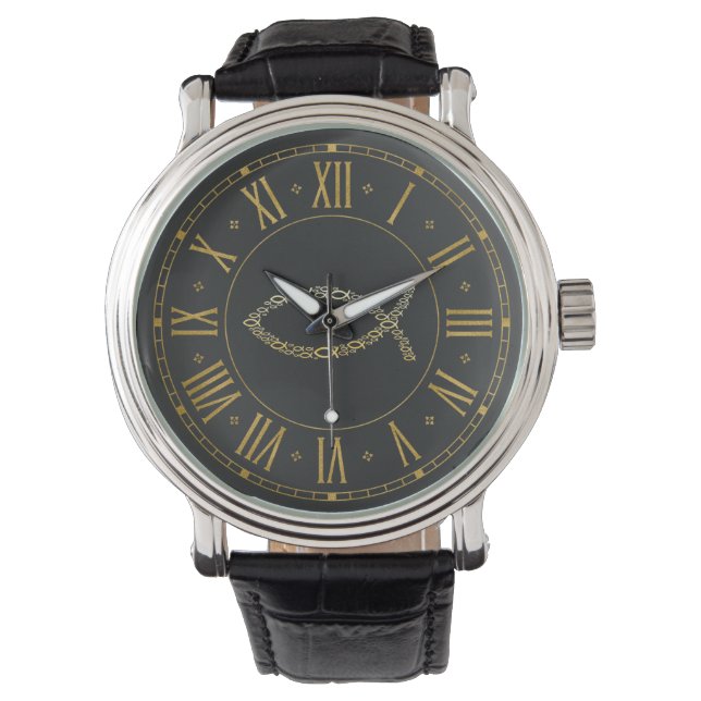 Montre Ichthus - Symbole chrétien du poisson (devant)