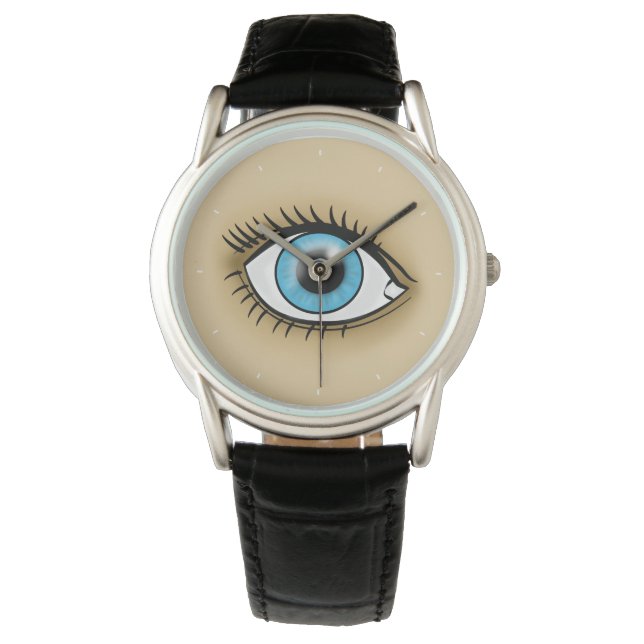 Montre Icône Oeil bleu (devant)