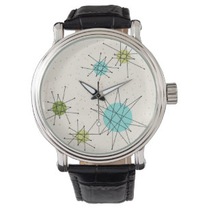 Montre Iconique Starbursts Regarder en cuir atomique