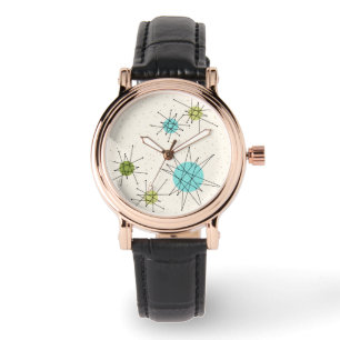 Montre Iconique Starbursts Regarder en cuir atomique