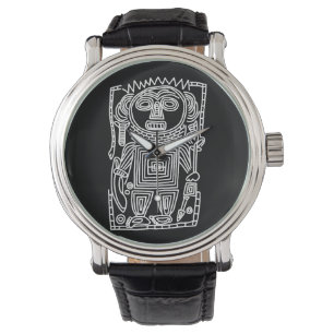 Montre idole antique pétroglyphe symbole indigène américa