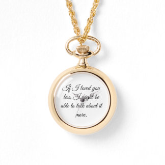 Montre "If I loved you" Emma quote watch