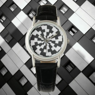 Montre Illusion Noir & Blanc
