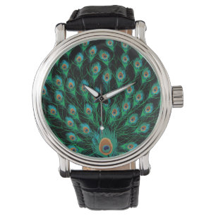 Montre Illustration avec des plumes de paquetage sur le n