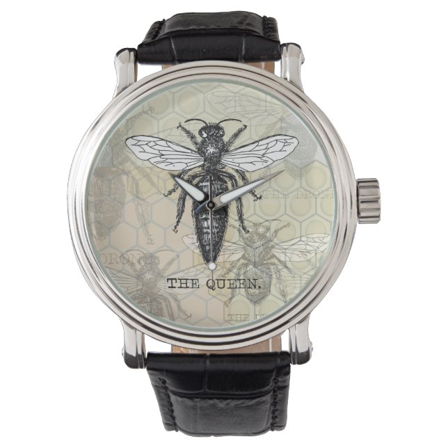 Montre Illustration d'antiquité de l'insecte de la reine  (devant)