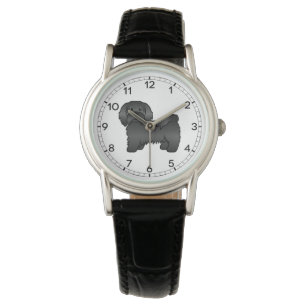 Montre Illustration de chien de dessin animé Havanais noi
