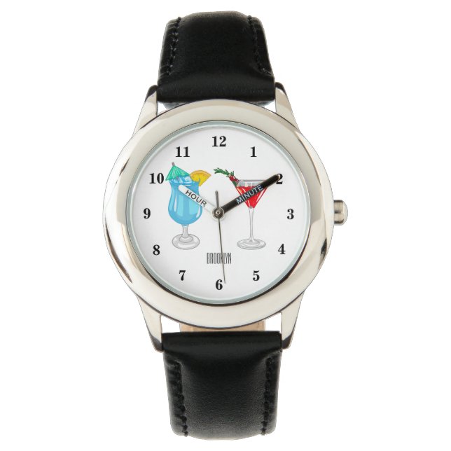 Montre Illustration de cocktail (devant)
