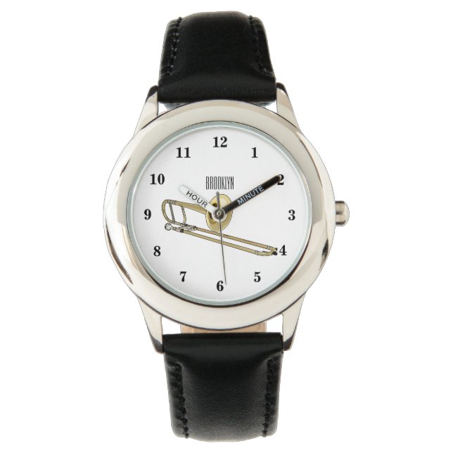 Montre Illustration de dessin animé de Trombone (devant)