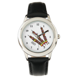 Montre Illustration de dessin animé Kebab ou kabob