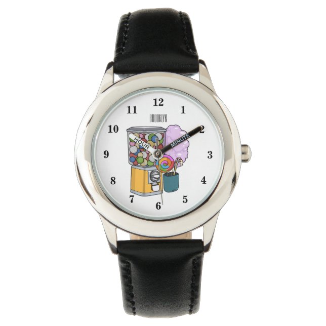 Montre Illustration de dessin de bonbon (devant)