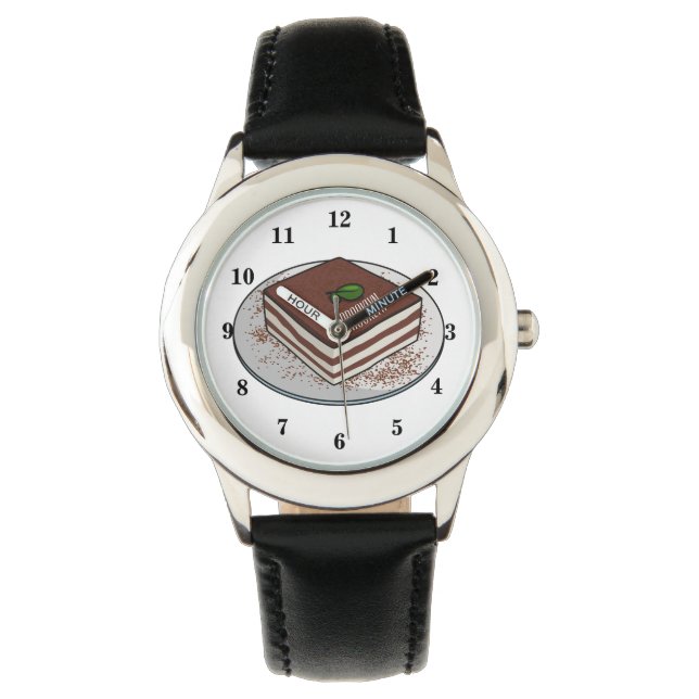 Montre Illustration de gâteau de Tiramisu (devant)