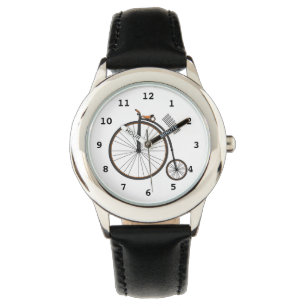 Montre Illustration de la bande dessinée de vélo à grande