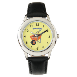 Montre Illustration de la brouette en brouette orange trè