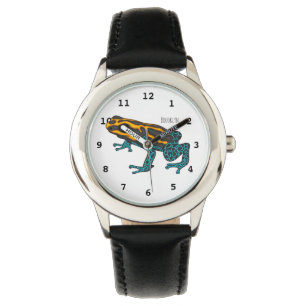 Montre Illustration de la grenouille à fléchettes de pois