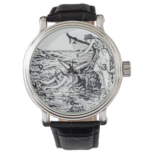 Montre Illustration de la légende de la sirène celtique