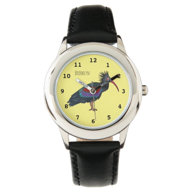 Montre Illustration de l'ibis à chauve-souris du nord (devant)