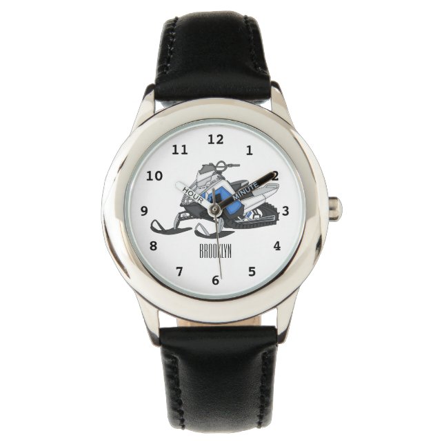 Montre Illustration de motoneige (devant)