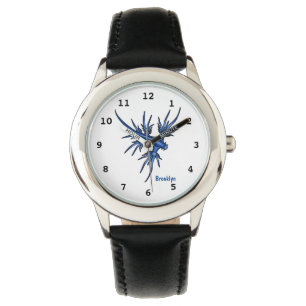 Montre Illustration du dragon bleu des limaces de mer