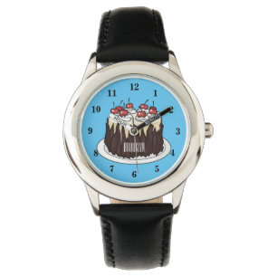 Montre Illustration du gâteau de la Forêt-Noire