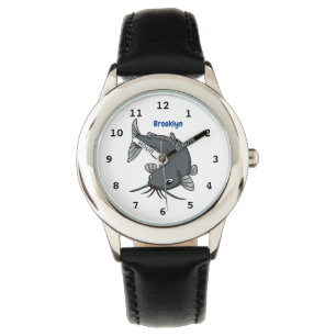 Montre Illustration du poisson-chat mignon