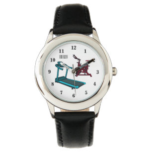 Montre Illustration du tapis roulant et de la bande dessi
