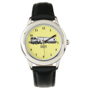 Montre Illustration du transport de carburant par camion-