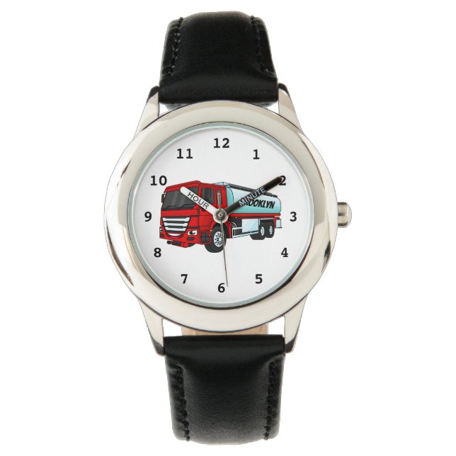 Montre Illustration du transport de carburant par camion- (devant)