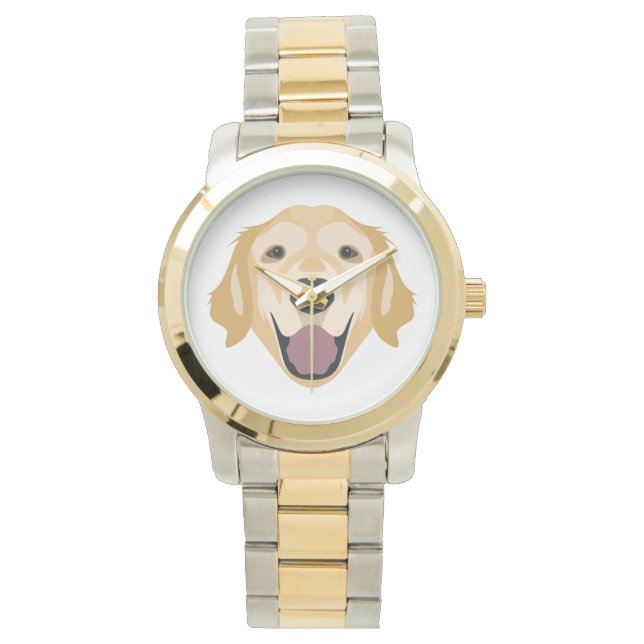 Montre Illustration Golden Retriever (devant)