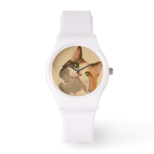 Montre I'm All Ears : Calico Cat Portrait