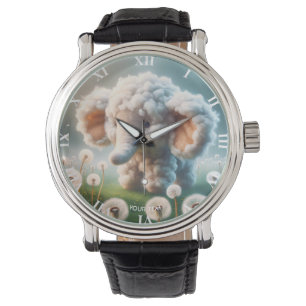Montre Imaginaire Bébé mignon Fleurs d'éléphants