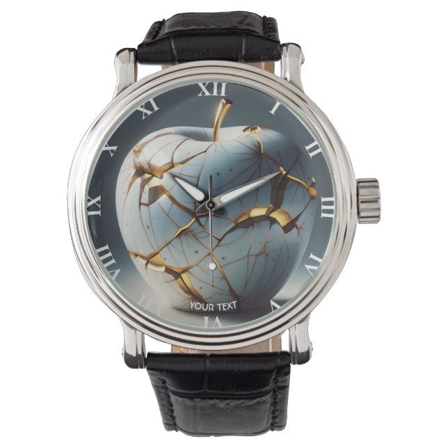 Montre Imaginaire Cute Kintsugi Porcelain Pomme (devant)