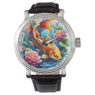 Montre Imaginaire Cute Vivid Poisson Fleurs de mer
