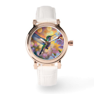 Montre Imaginaire de cerisier en fleurs Hummingbird