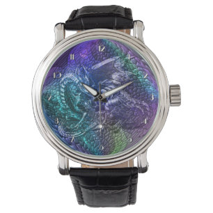 Montre Imaginaire de dragon coloré Orb Wrist Watch