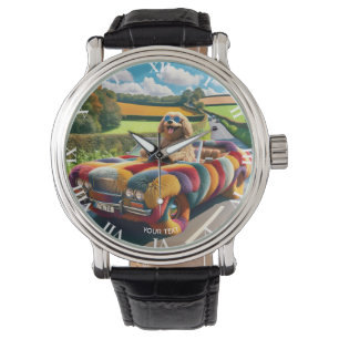 Montre Imaginaire jolie voiture de chien de tapis