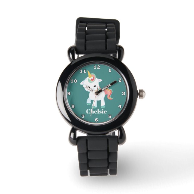 Montre Imaginaire licorne ajouter nom regarder filles (Recto)