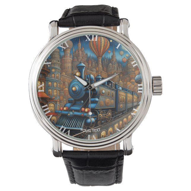 Montre Imaginaire mignon train Cartoon Ville (devant)