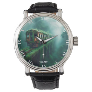 Montre Imaginaire mignon vieux train passé