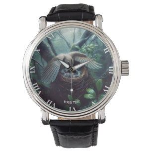 Montre Imaginaire Mignonne Pluie de nid d'oiseaux