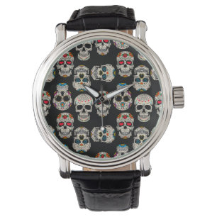 Montre Impression crâne sucre