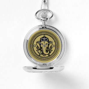 Montre Impression d'art hindou sur le thème de Ganesha