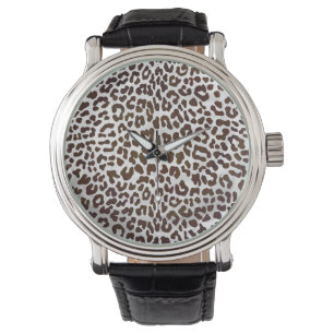 Montre Impression de chocolat léopard