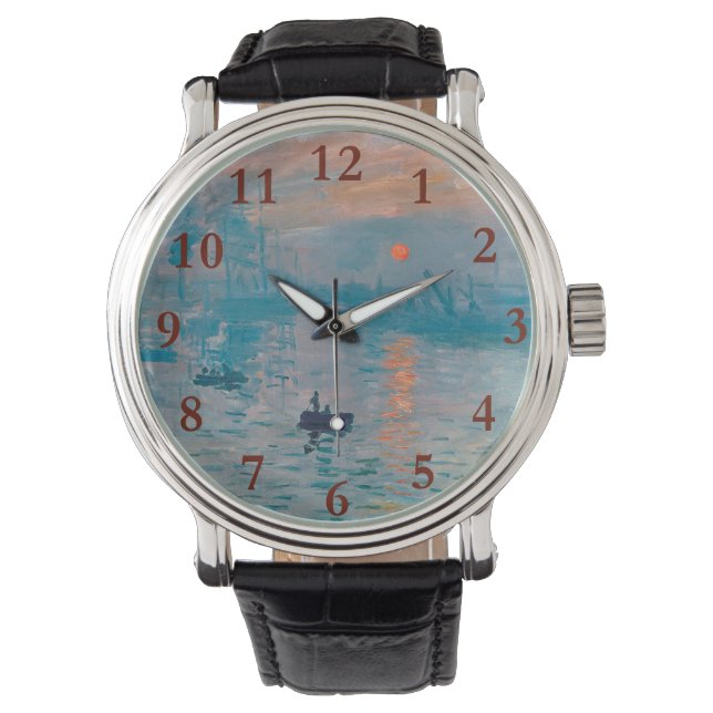 Montre Impression Sunrise Claude Monet impressionniste (devant)