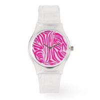 Impression zèbre rose