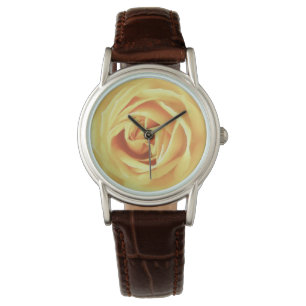 Montre imprimé rose jaune